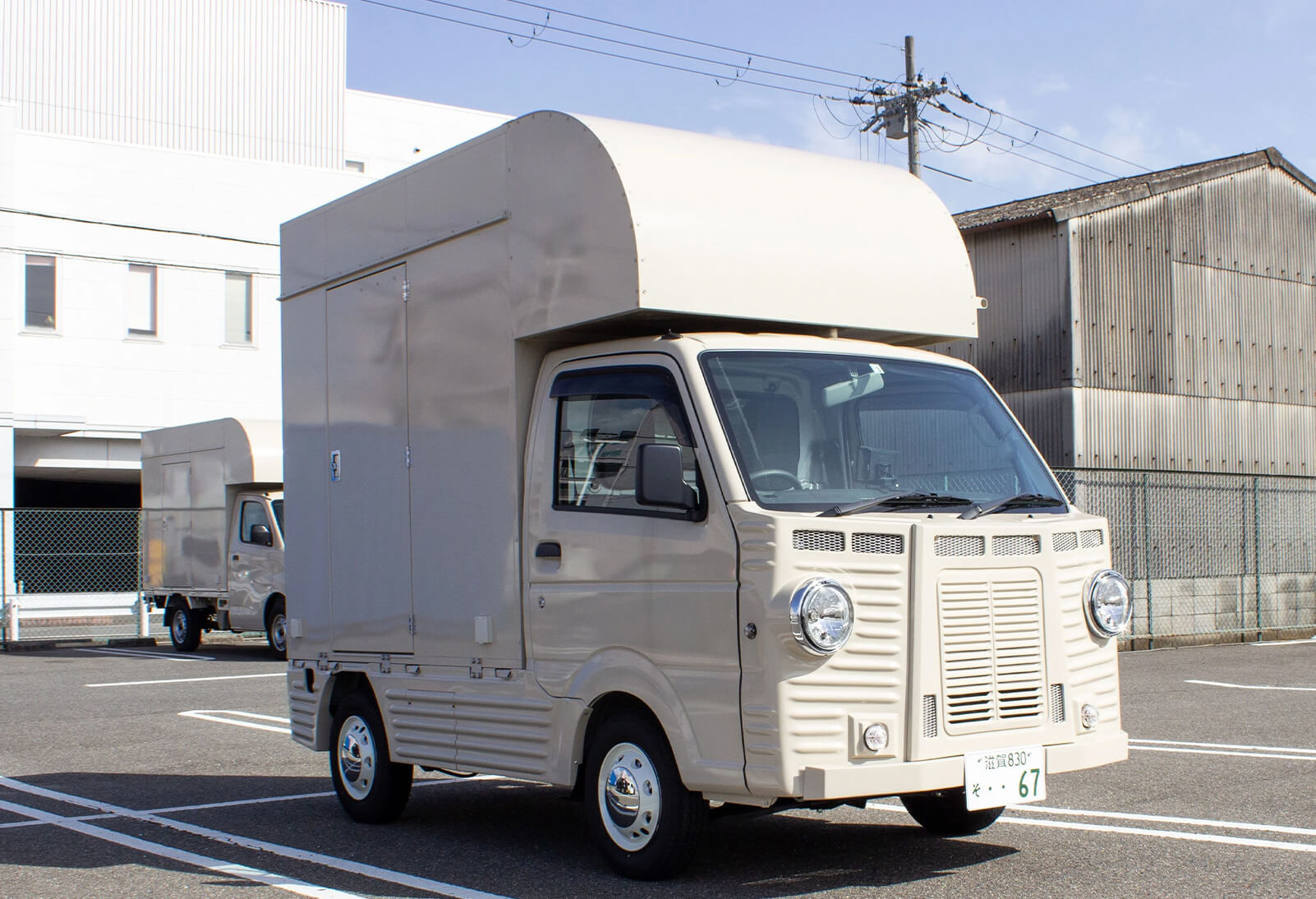 軽トラックベースのキッチンカー「アラン軽ボックス」 - キッチンカー・移動販売車の製作ならアランボックス【京都・大阪・奈良・神戸・滋賀・和歌山】